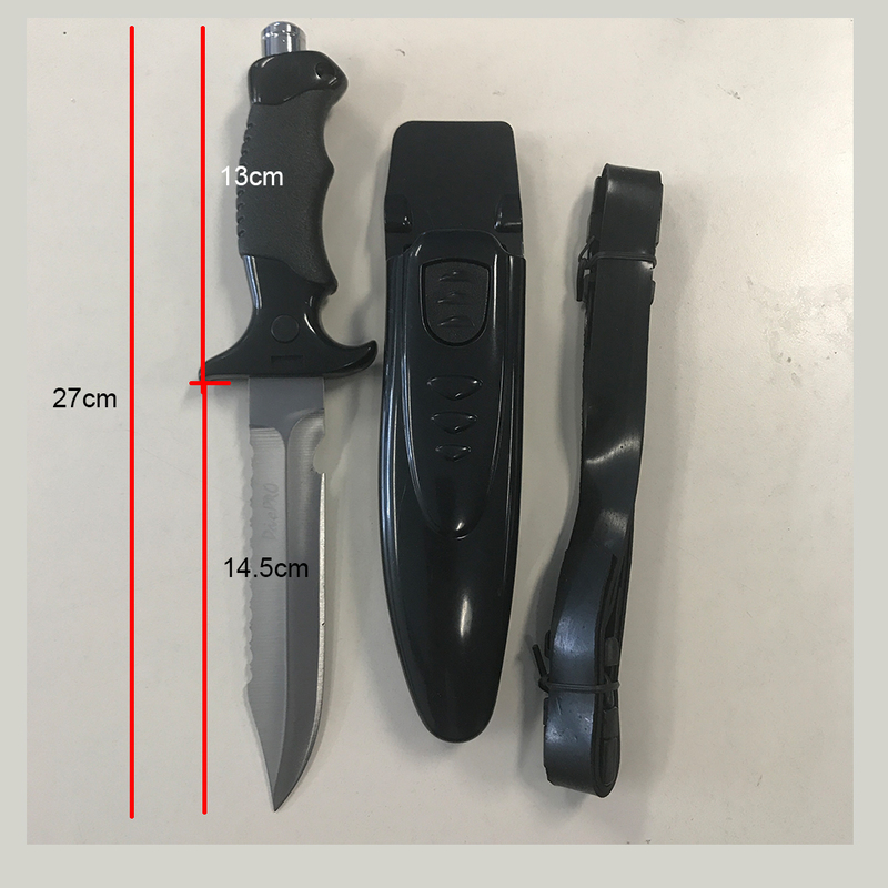 DivePRO Spearfishing Knife Black Spearfishing Gear MrDive