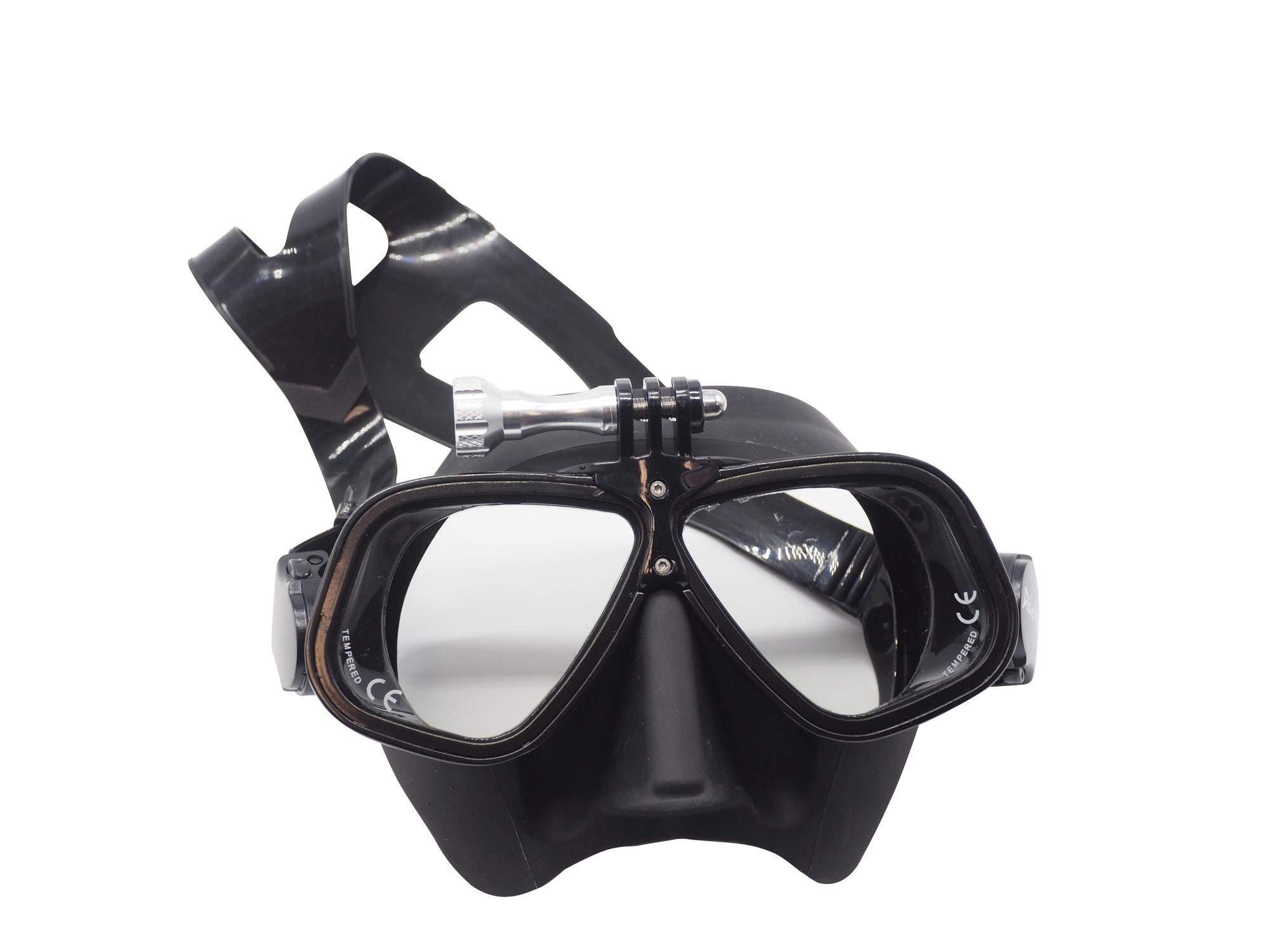 DivePRO Diving Mask Alien Alloy Black with GoPro Mount