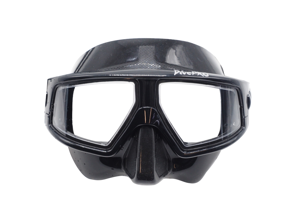 DivePRO Shadow Dive Mask With GoPro Mount – Black, Freediving & Spearfishing Mask