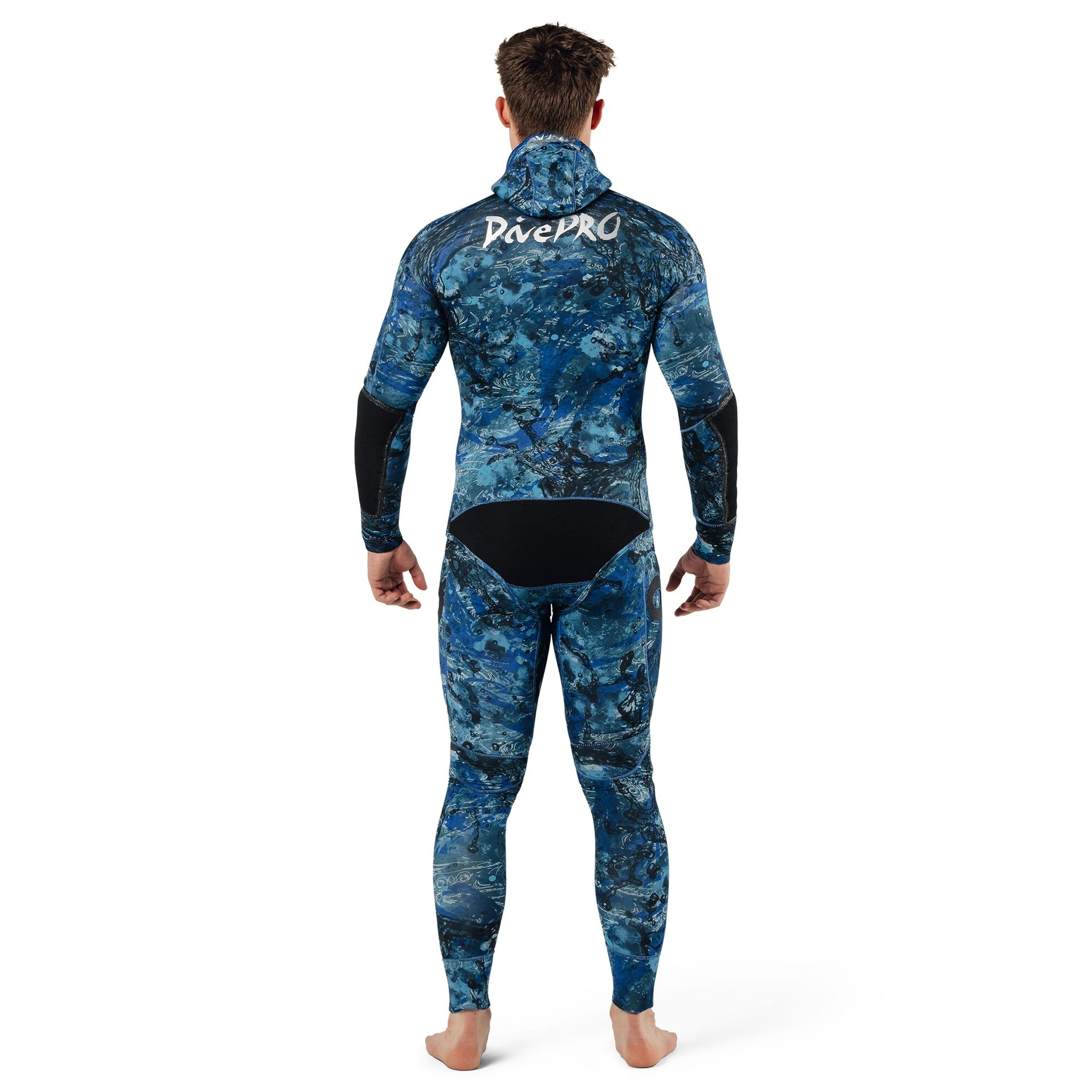1.5mm Neoprene Camo Diving Suit Freediving Spearfishing Wetsuit w/Attached  Hood