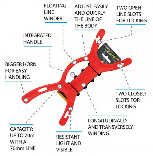 Cressi Buoy Rope Folder Float Line Winder