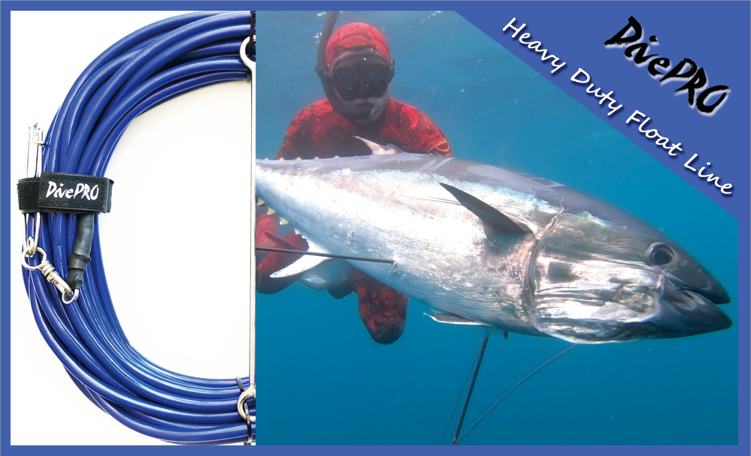 DivePRO Heavy Duty Float Line Spearfishing Float Line Speargun Float