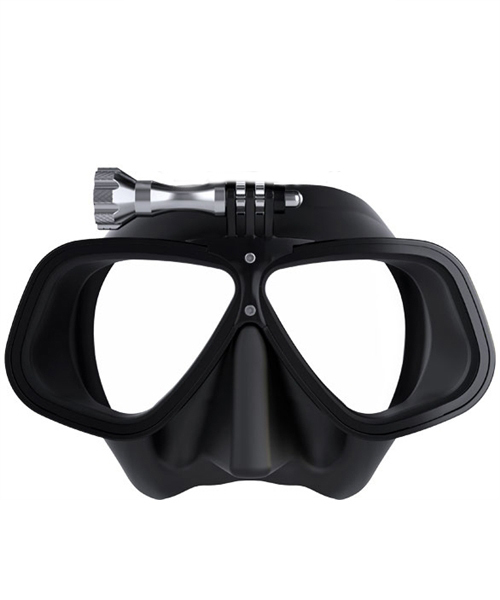 DivePRO Diving Mask Alien Alloy Black with GoPro Mount