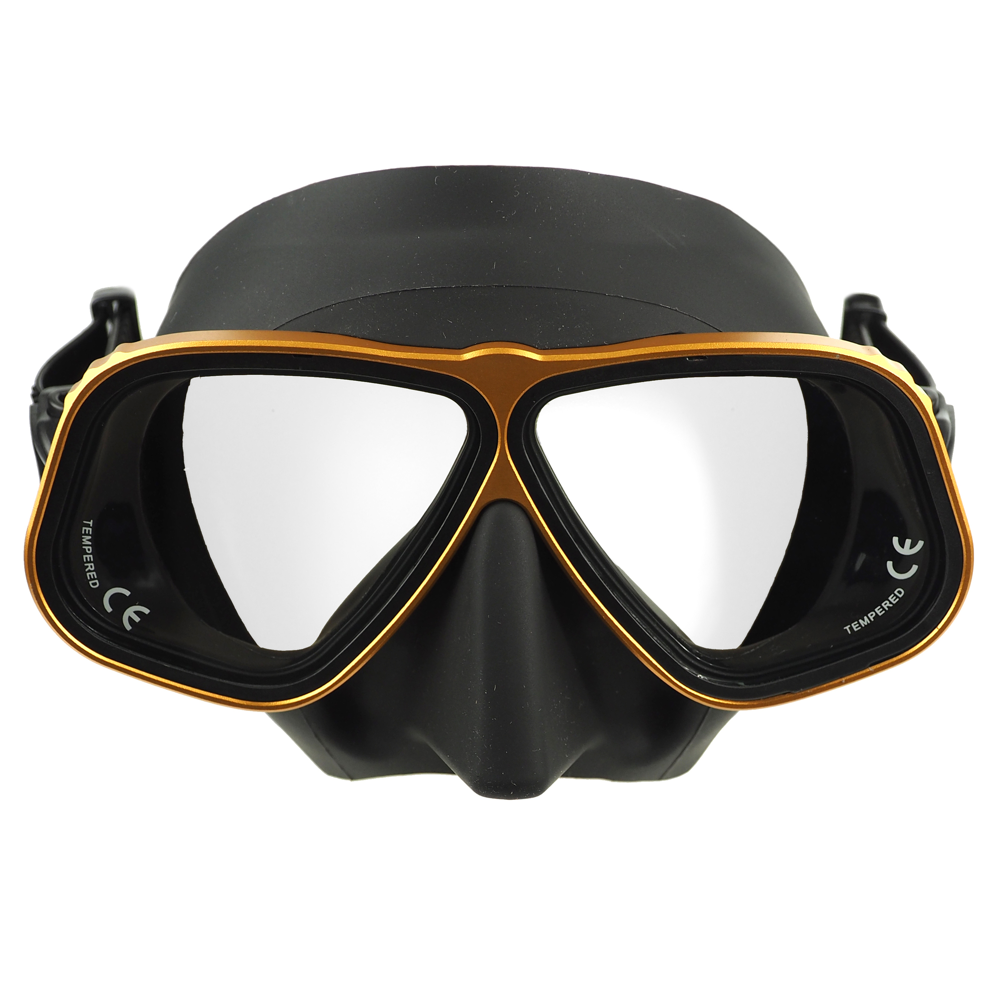 DivePRO Diving Mask Alien Alloy Frame with GoPro Mount Black Spearfishing Mask - Picture 7 of 15