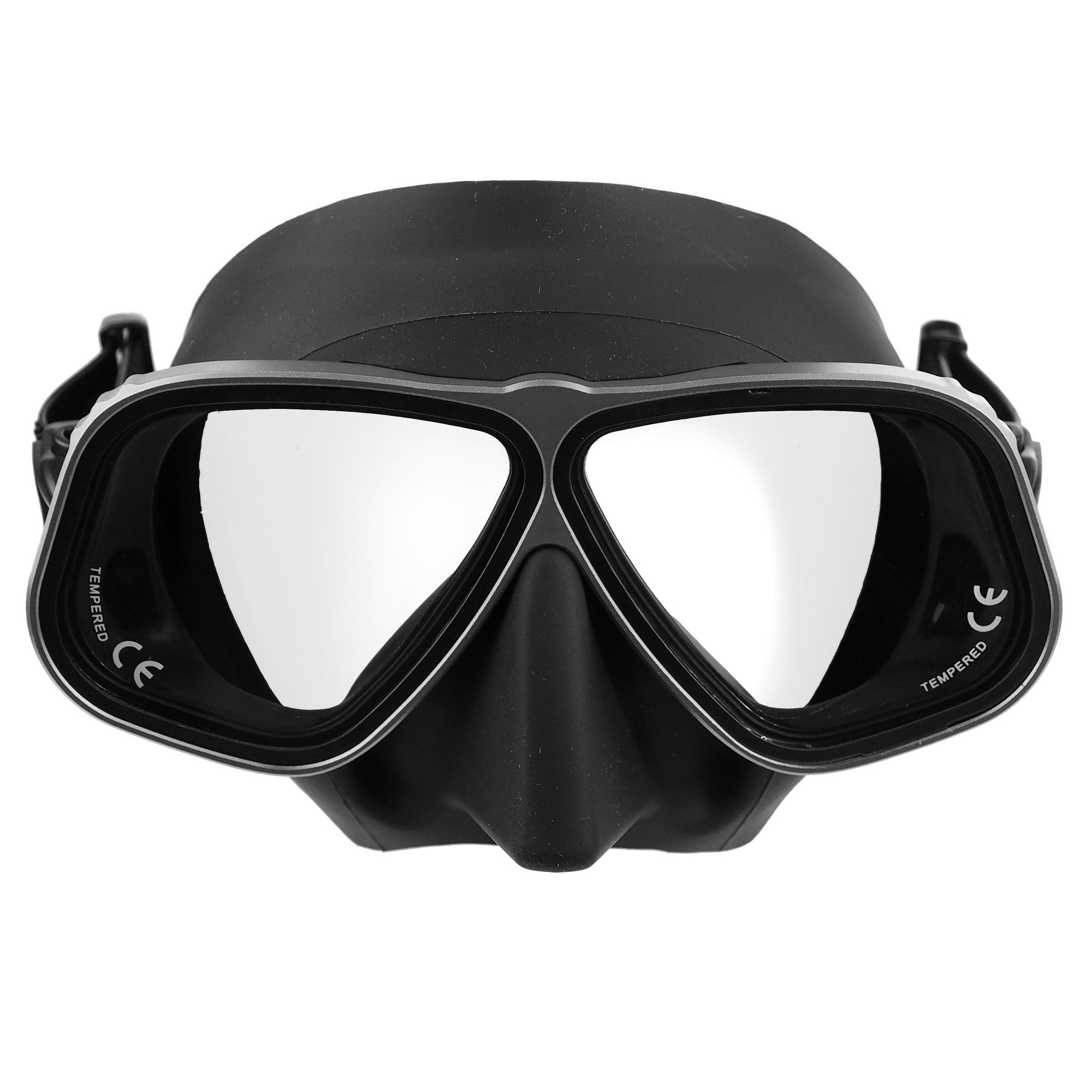 DivePRO Diving Mask Alien Alloy Frame with GoPro Mount Black Spearfishing Mask - Picture 10 of 15