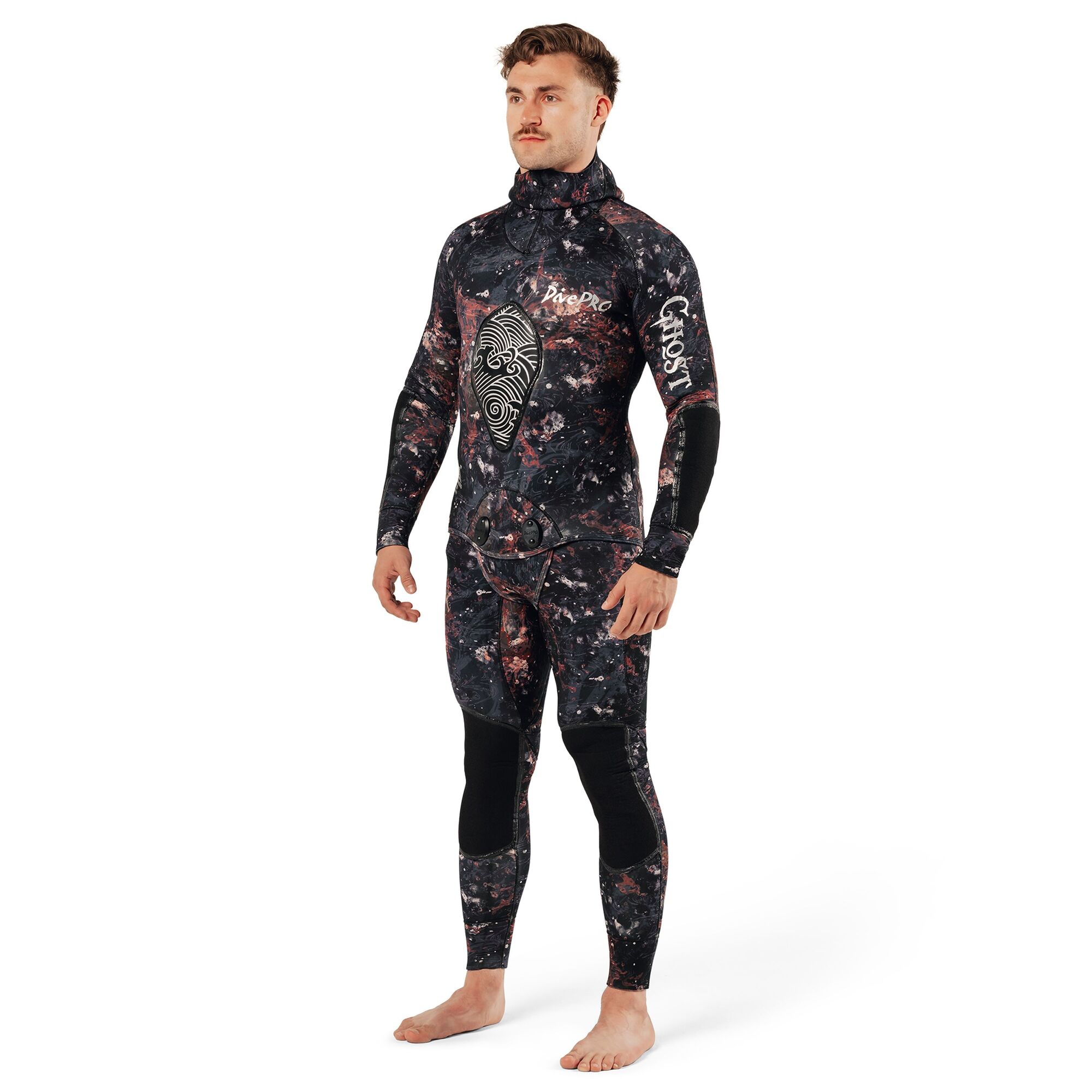 Cressi Tracina 5mm 2-piece Camo Freediving & Spearfishing Open Cell  Neoprene Wetsuits