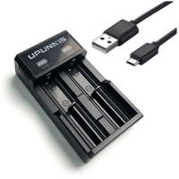 2 Slots USB Lithium Battery LCD Charger For 18650 21700 26650 Smart Rechargeable 2 Slots USB Lithium Battery LCD Charger For 18650 21700 26650 Smart R