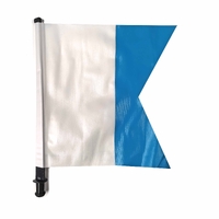 DivePRO Universal Dive Float Flag General Scuba Diving Spearfishing Flag with flagpole