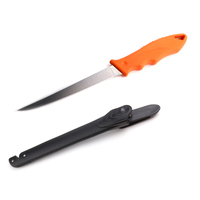 DivePRO  Stainless Steel Curved Fish Filleting Knife with Sheath 