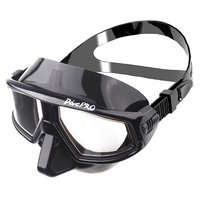 DivePRO Freediving Mask Zero Black Low Volume Free diving Spearfishing Mask Minimalism Style