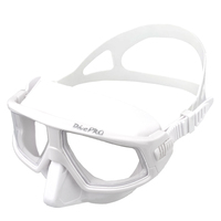 DivePRO Freediving Mask Zero White Low Volume Spearfishing Mask Minimalism Style