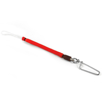 DivePRO Spearfishing Speargun Red Muzzle Bungee Shock Cord with Snap Clip