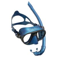 Cressi Calibro Mask + Corsica Snorkel Combo Set [BLUE NERY] Spearfishing & Scubadiving Gear