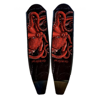 DiveR Carbon Blades Wild Red Octopus
