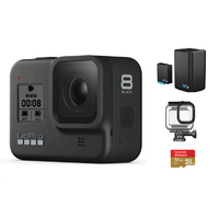 GoPro HERO8 + 32G SD Card + Protective Housing +Dual Battery Charger With Battery