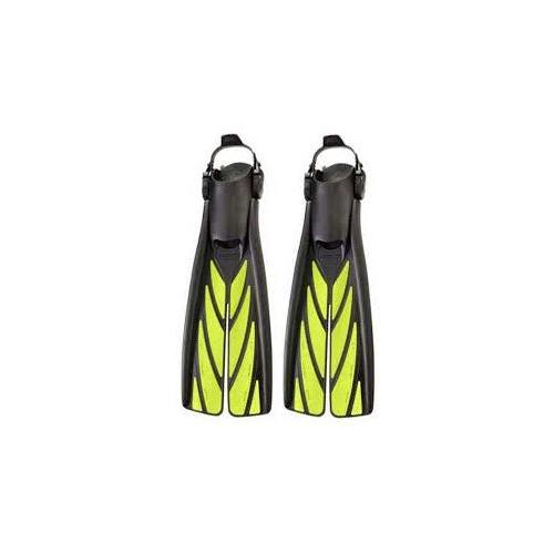 Atomic Aquatics Splitfins Yellow [Size: XL]