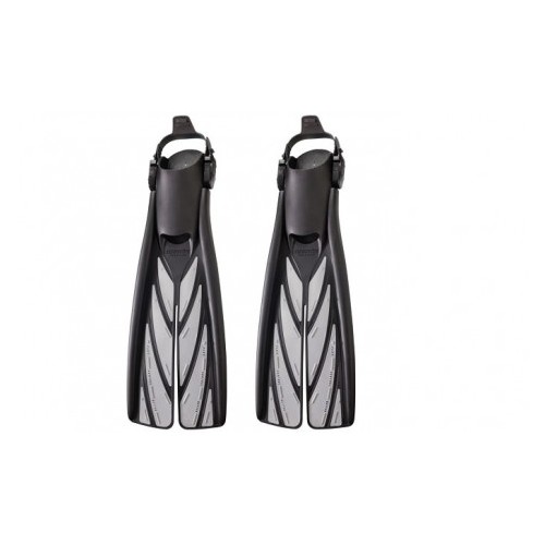 Atomic Aquatics Splitfins Silver [Size: XL]