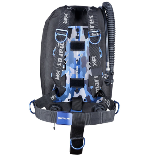 Mares XR Line Blue Battle Single Backmount Set