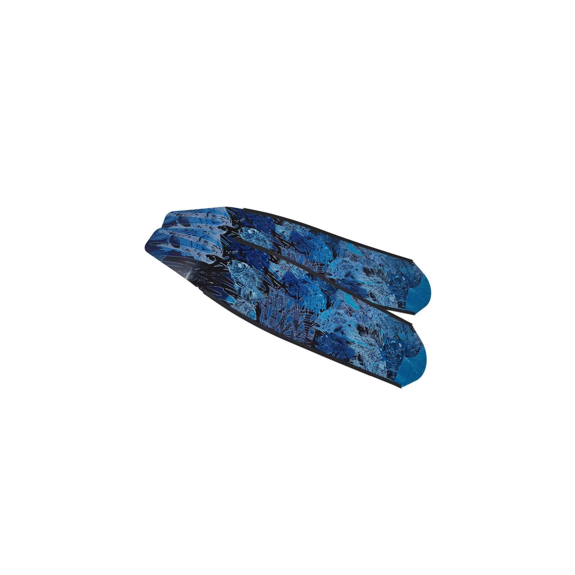 DiveR Carbon Blades Blue Bonefish Freediving Blades [stiffness: Soft]