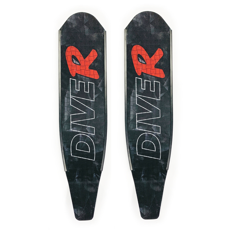 DiveR Innegra Carbon Blades Black Triangle Red R [stiffness: Soft]