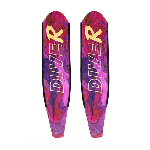 DiveR Composite Blades Pink Mermaid Freediving Blades The Mr Dive