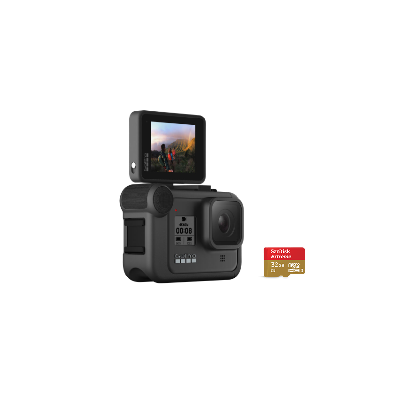 Gopro Hero8 Black Action Camera With 32g Sd Card Display Mod