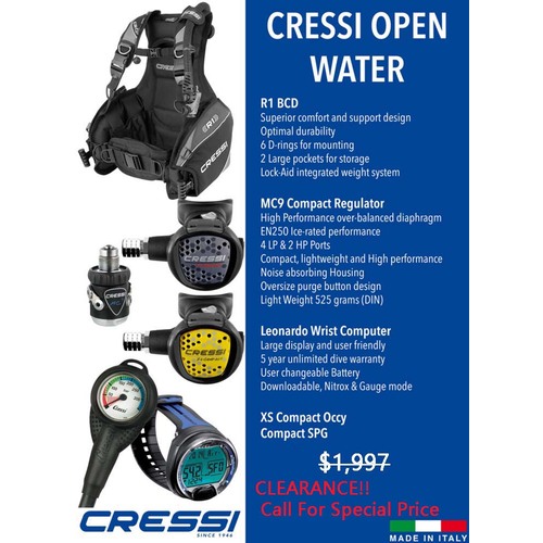 Cressi Openwater Package [Style: DIN] [Size: XL]