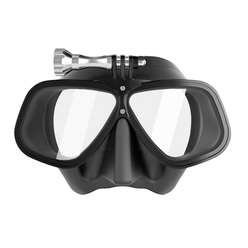 DivePRO Diving Mask Alien Alloy Black with GoPro Mount