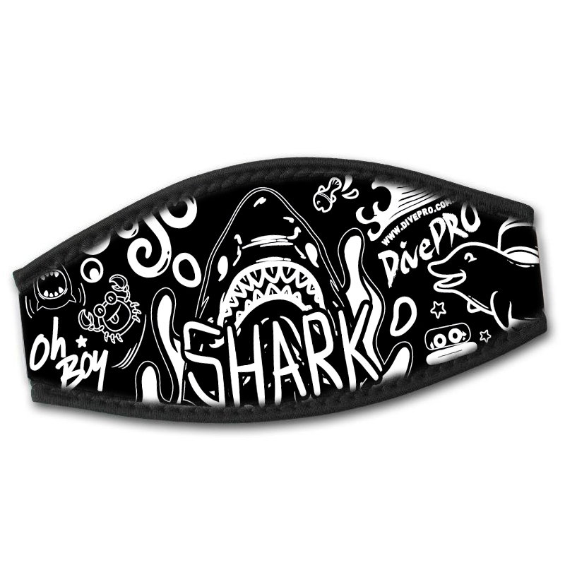 DivePRO Mask Strap Cover [Pattern: Shark]