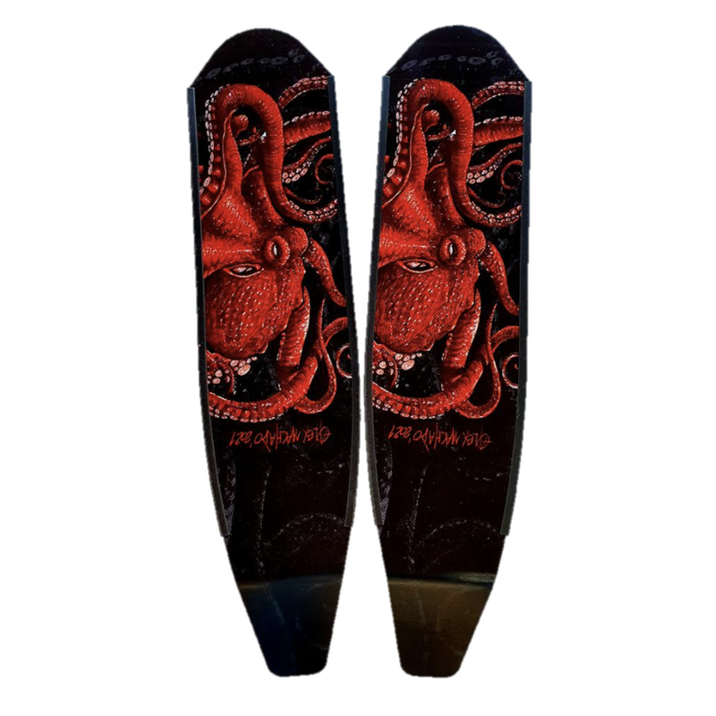 DiveR Carbon Blades Wild Red Octopus [Stiffness: Medium]