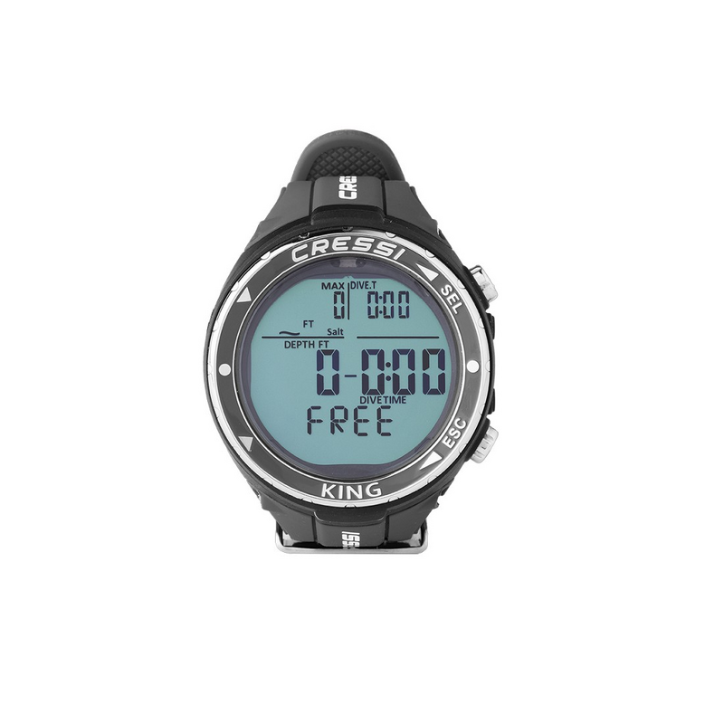 Cressi King Freediving Computer Watch [Colour: Black]