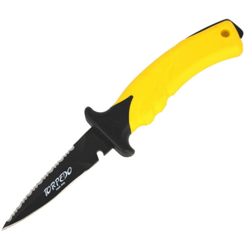 MAC Coltellerie Torpedo 11 Spearing With Yellow Handle Diving Knife [Kitting: Standard]